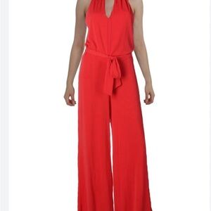 Ralph Lauren Vibrant Red Halter Jumpsuit